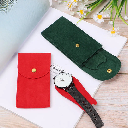 Portable Flannelette Watch Storage Bag