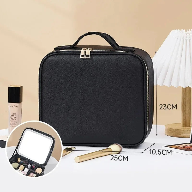 Smart LED Cosmetic Case with Mirror