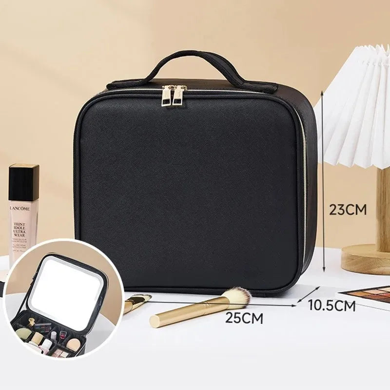 Smart LED Cosmetic Case with Mirror