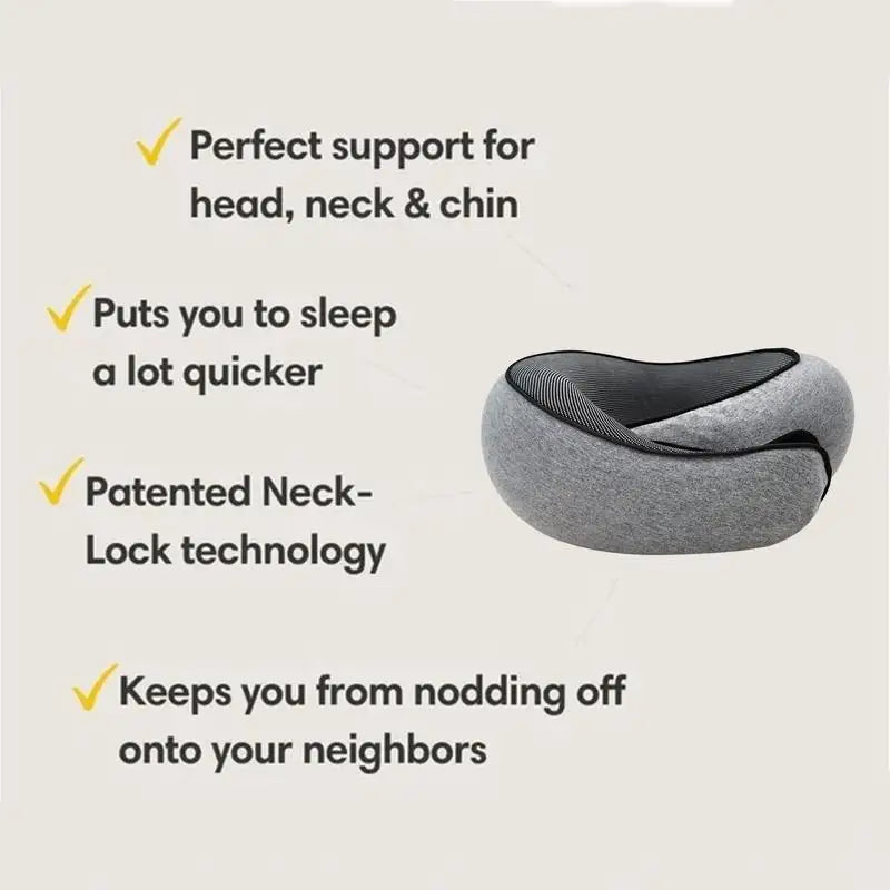 Memory Foam Neck Pillow for Travel