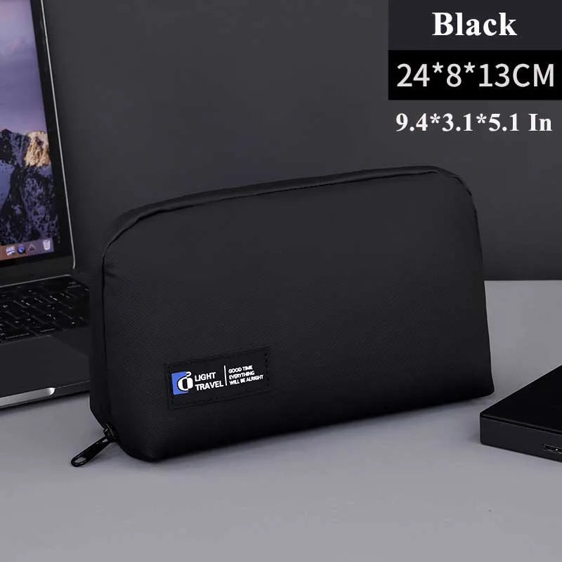 Portable USB Cable Organizer Bag for Travel