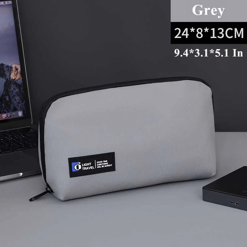 Portable USB Cable Organizer Bag for Travel