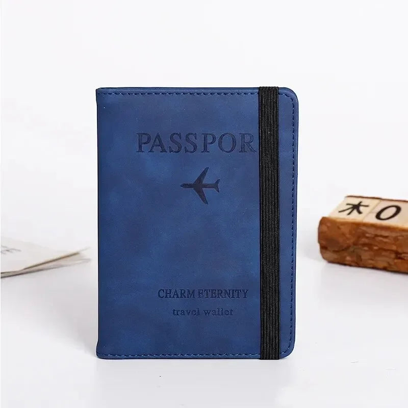 Vintage RFID Passport Holder Wallet