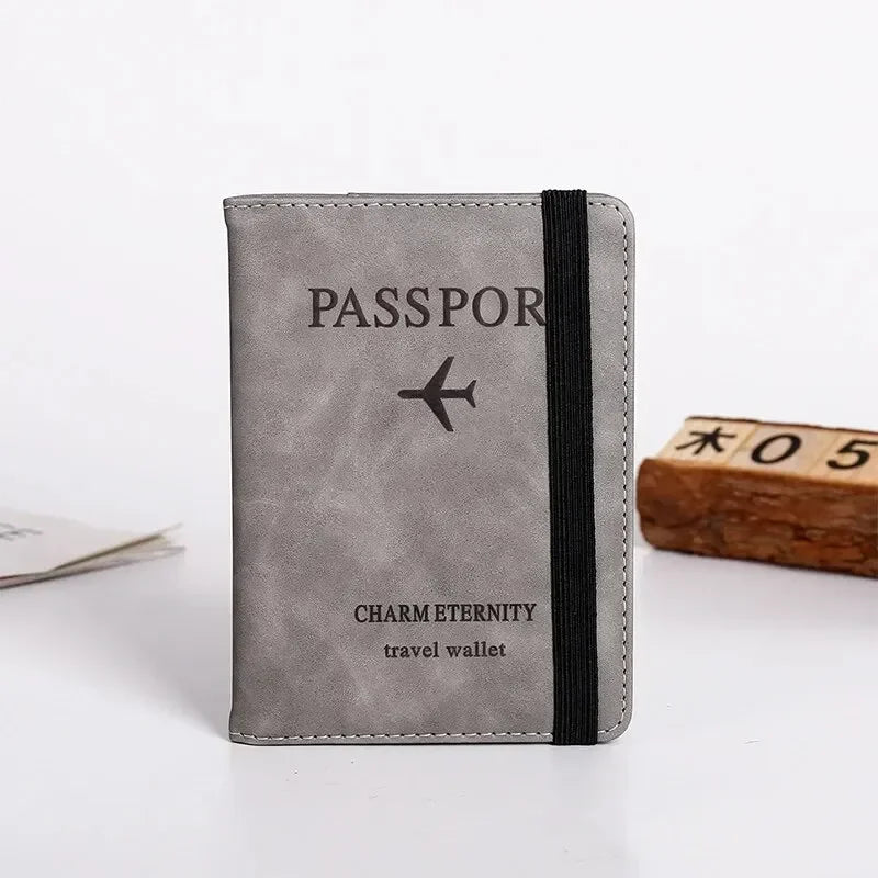 Vintage RFID Passport Holder Wallet