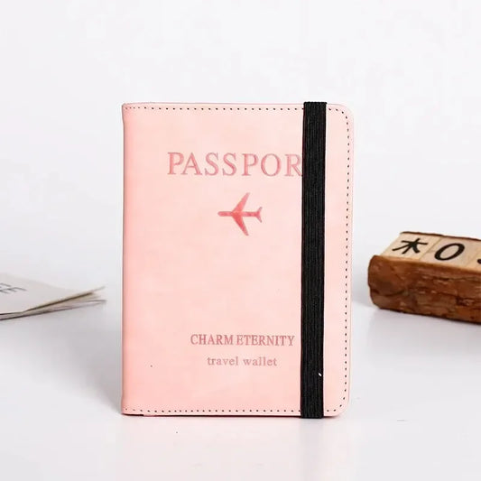 Vintage RFID Passport Holder Wallet